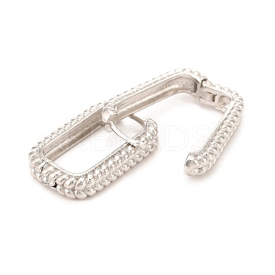 Brass Hoop Earrings EJEW-F273-02B-P-1