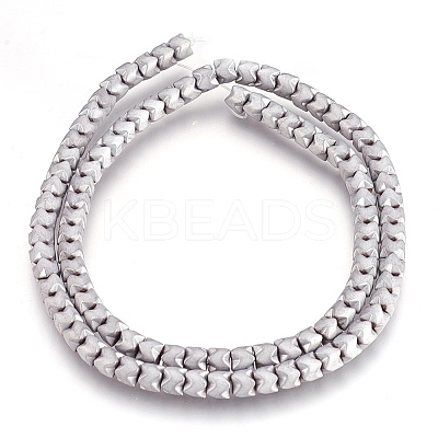 Electroplate Non-magnetic Synthetic Hematite Bead Strands G-I208-19F-1
