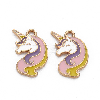 Alloy Enamel Pendants ENAM-S126-066A-NR-1