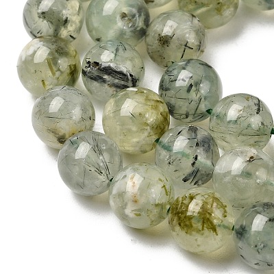 Natural Prehnite Beads Strands LS-G-G457-8mm-03-1