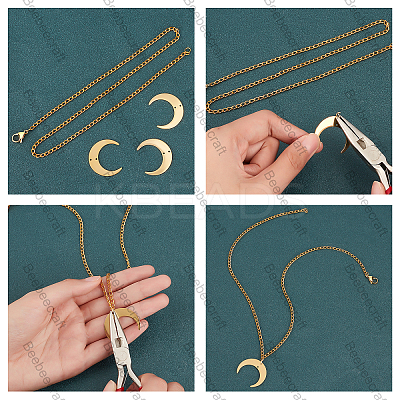 10Pcs 201 Stainless Steel 2-Loop Connector Charms STAS-BBC0001-21-1