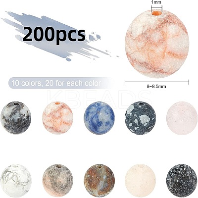 Natural Mixed Gemstone Beads G-NB0001-82-1