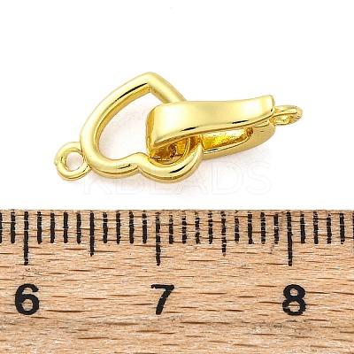 Brass Fold Over Clasps KK-Z078-38G-1