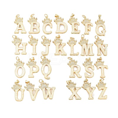 Brass Micro Pave Cubic Zirconia Pendants KK-I723-50G-02-1