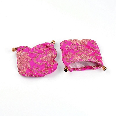 Brocade Jewelry Storage Bag LS-ABAG-WH0005-49-1
