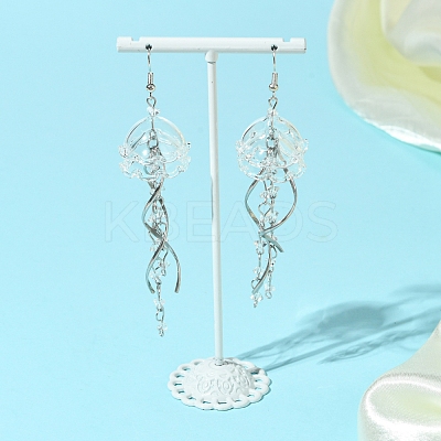 Iron Dangle Earrings EJEW-FS00021-1