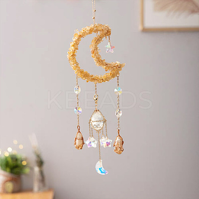 Stainless Steel Cable Chains Pouch Teardrop Pendant Decorations HJEW-TA00370-1