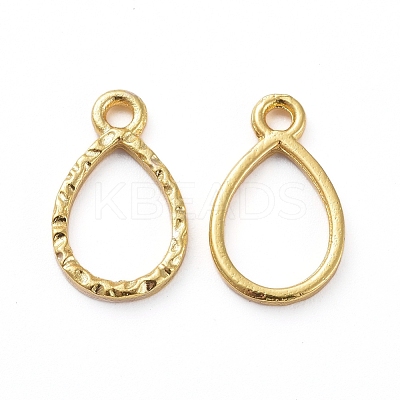 Zinc Alloy Open Back Bezel Pendants X-PALLOY-E577-03G-1