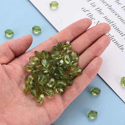 Transparent Acrylic Beads TACR-S154-18A-83-1
