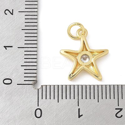 Brass Micro Pave Cubic Zirconia Pendants KK-K298-46G-1