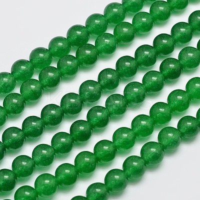 Natural & Dyed Malaysia Jade Bead Strands G-A146-8mm-A06-1