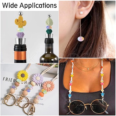 90Pcs 9 Colors Opaque Resin Beads FIND-CJ0004-80-1