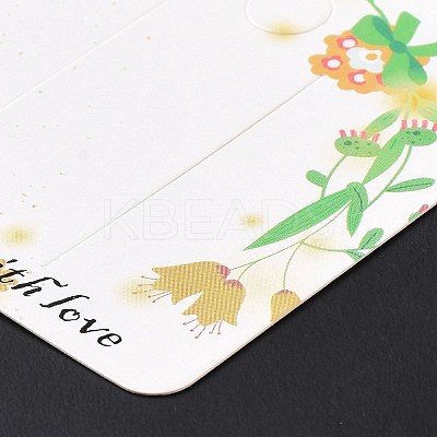 Square Paper Hair Clip Display Cards DIY-B061-01B-09-1