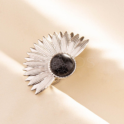 Adjustable 304 Stainless Steel Cuff Open Rings for Women EY4834-1-1
