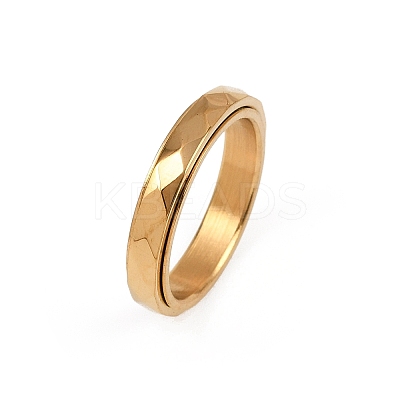 304 Stainless Steel Enamel Rotating Finger Rings LS-RJEW-A074-04G-1