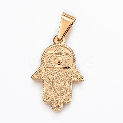 304 Stainless Steel Pendants STAS-H372-13G-1