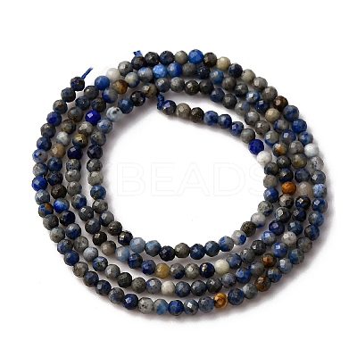 Natural Lapis Lazuli Beads Strands G-L629-B01-2mm-02-1