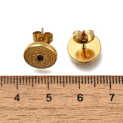 304 Stainless Steel Stud Earrings EJEW-F361-11G-1