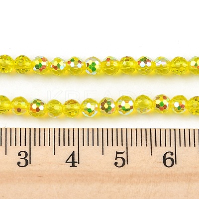 Electroplate Transparent Glass Beads EGLA-B013-02A-AB02-1