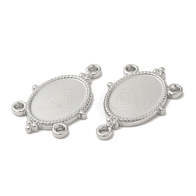Non-Tarnish 304 Stainless Steel Cabochon Connector Settings STAS-L020-017P-1