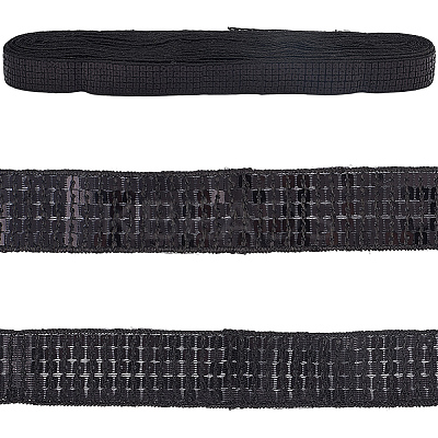 Polyester with PVC Paillette Lace Trim Ribbon OCOR-WH20050-015A-1