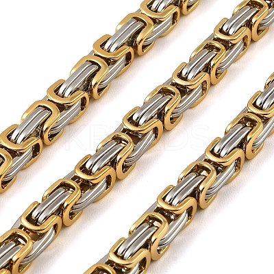 201 Stainless Steel Byzantine Chains SA-E001-14P-03-1