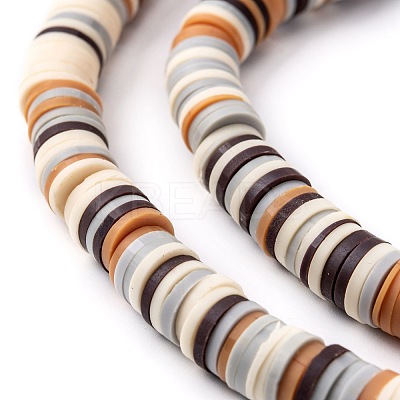 Handmade Polymer Clay Beads Strands CLAY-R089-8mm-T005-1