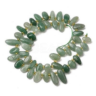Natural Green Aventurine Beads Strands G-Z091-A19-1