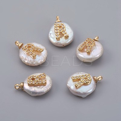 Natural Cultured Freshwater Pearl Pendants PEAR-F008-30G-R-1