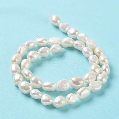 Natural Cultured Freshwater Pearl Beads Strands PEAR-Z002-05-1