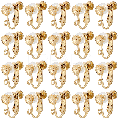 40Pcs 316 Surgical Stainless Steel Clip-on Earring Findings STAS-BBC0008-58B-1