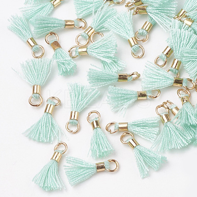 Polycotton(Polyester Cotton) Tassel Pendant Decorations FIND-S275-16G-1