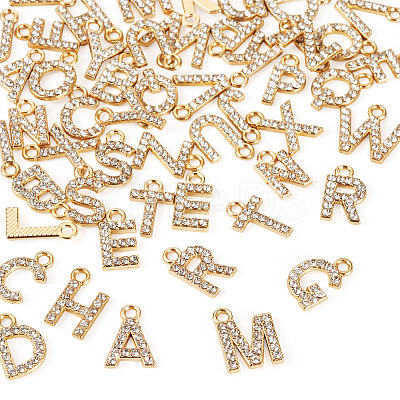 2 Sets Alloy Rhinestone Charms ENAM-TA0008-99LG-1
