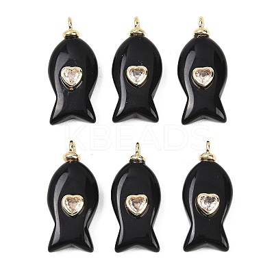 Natural Obsidian Pendants G-Z134-06G-02-1