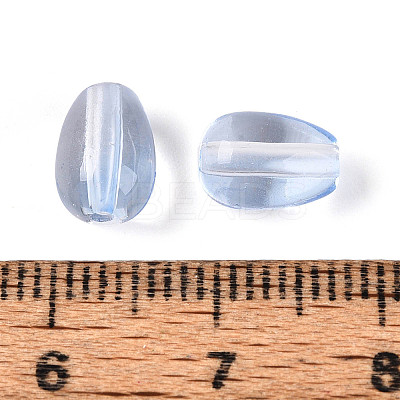 Baking Paint Transparent Glass Beads DGLA-N014-10G-1