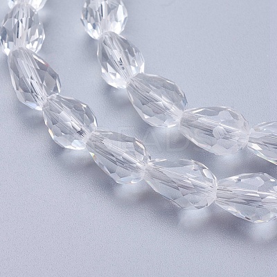 Glass Beads Strands X-GLAA-R024-11x8mm-12-1