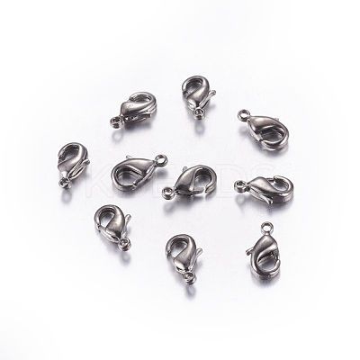 Brass Lobster Claw Clasps KK-902-B-NF-1