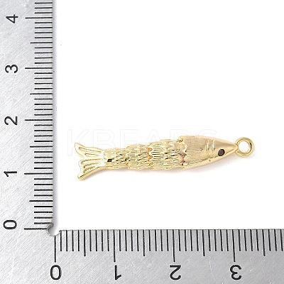 Brass Micro Pave Clear Cubic Zirconia Pendants LS-KK-U064-18B-G-1
