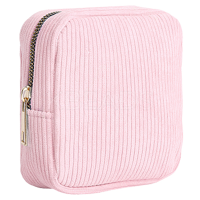 Corduroy Cloth Cosmetic Zipper Bags AJEW-WH20017-50B-1