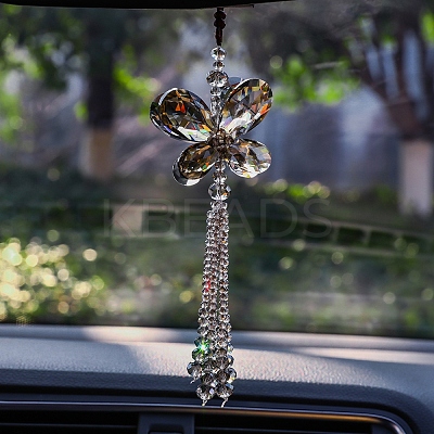 Glass Butterfly Pendant Decorations PW-WGF3AC9-01-1