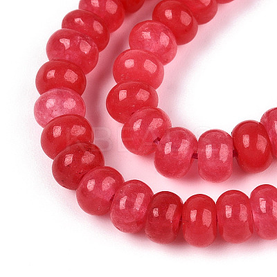 Dyed Natural White Jade Beads Strands G-T139-59A-05-1