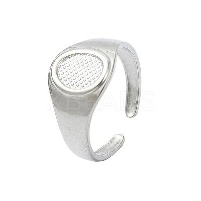 304 Stainless Steel Cuff Rings for Women RJEW-M019-29P-1