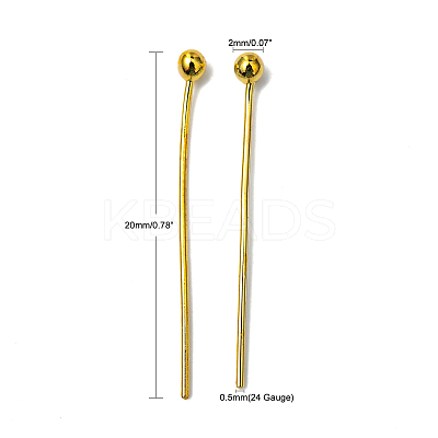 Brass Ball Head Pins LS-X-KK-R020-04G-1
