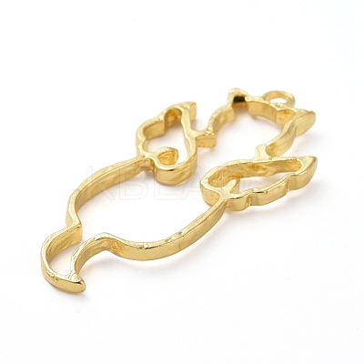 Zinc Alloy Open Back Bezel Pendants PALLOY-E577-15G-1