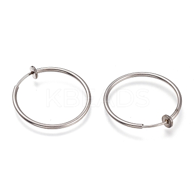 Non-Tarnish 304 Stainless Steel Retractable Earrings STAS-O135-01G-01-1