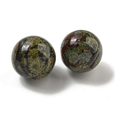 Natural Dragon Blood Round Ball Figurines Statues for Home Office Desktop Decoration G-P532-02A-15-1