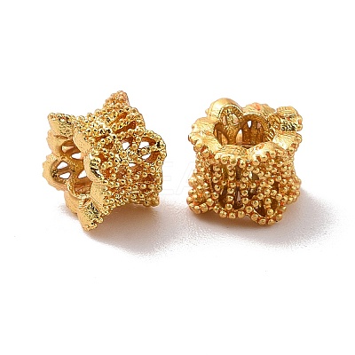 Eco-friendly Brass European Beads X-KK-D079-09G-1