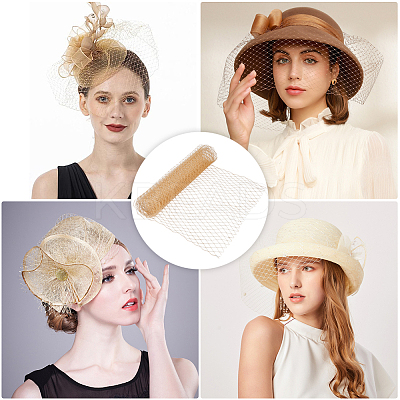 Big Eye Mesh Polyester Organza Veil DIY-WH0028-94C-1