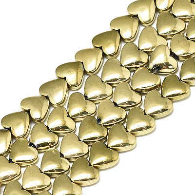 Electroplate Non-magnetic Synthetic Hematite Beads Strands G-S352-55-1