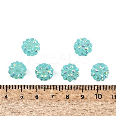 AB-Color Resin Rhinestone Beads RESI-S315-10x12-14-1
